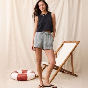 Marine Layer Women's Linen Drawstring Short Size Medium
